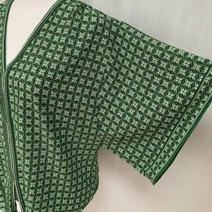 MAX STUDIO Floral Dolman Sleeve Oversized Crepe Blouse Top